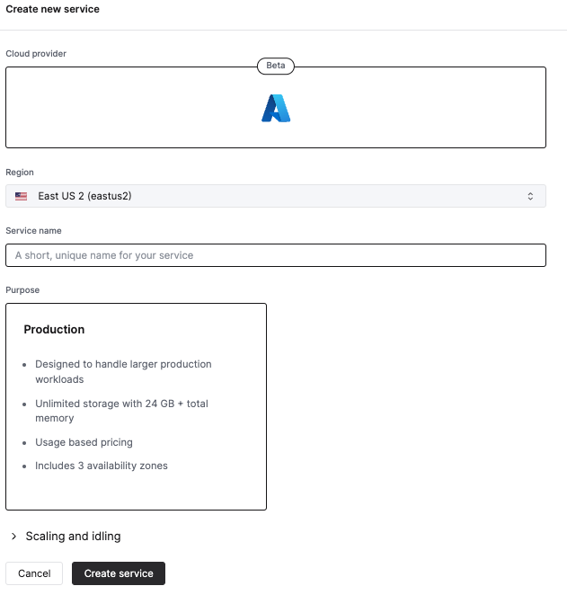 Форма регистрации ClickHouse Cloud