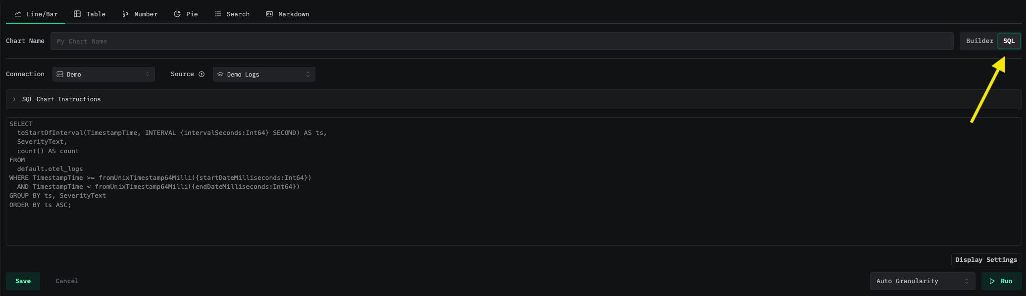 SQL Editor Button